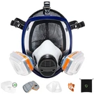 Airgearpro G-750 Respirator Full Face Mask With A1P2 Filters One Size, Blue. Fixed Price $151.07.