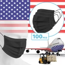 100 Packs Black 3-PLY Disposable Procedural Face Mask Protective Mouth Cover. Fixed Price $6.99.