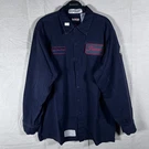 Bulwark Fr Navy Blue Work Shirt Xl-rg Ferrara Patch Flame Resistant SLS2NV5. Fixed Price $30.00.
