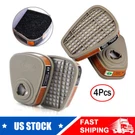 4X 6001 Respirator Cartridge Organic Vapors Acid Gases Dust Protection Filters. Fixed Price $13.59.