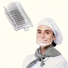 Clear Plastic Mask Food Service Sanitary Mouth Shield Restaurant Chef Catering. Fixed Price $9.95.