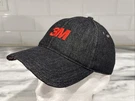 3M Denim 100% Cotton Dark Gray Strapback Baseball Hat Cap. Fixed Price $17.95.