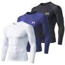 Men's Compression Long Sleeve Athletic Workout Shirts Active Base Layer. Fixed Price $21.99.