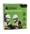 New Premium Defense Reusable Face Mask White Triple Layer Washable Crew 16 Pack. Fixed Price $21.97.