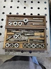 Vintage Star Master And Die Set Wood Case Made Usa Machinist Pipe Taps. Fixed Price $50.00.