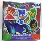 5 X 24PCS Shaped Puzzles Pj Masks Jigsaw Educational Learn Kids Cardinal New. Fixed Price $16.95.