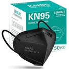 Lement 50PCS KN95 Face Black Layer Cup Dust Safety Masks Filter Efficienc. Fixed Price $44.00.