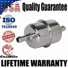 Universal Chrome Plated Fuel Filters System 3/8" Inline Hose Chevy Ford New. Fixed Price $8.99.