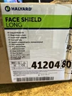 Halyard Ref 41204 Face Shield Long, 40/BOX, Exp 2025/06. Fixed Price $30.00.