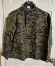 Vtg Propper Battle Dress Military Coat Digital Camo Us Navy Miller Names Size. Fixed Price $50.00.
