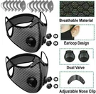 Anti-dust Pollen Breathable Reusable Face/mouth Mask-black By 2PCS Pack. Fixed Price $12.28.