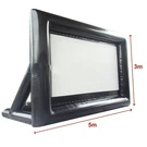 Outdoor Inflatable Pvc Tarpaulin Movie Screen Black 5M*3M (110V 200W Blower). Fixed Price $950.00.
