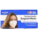 Bluetrack 3-PLY Surgical Face Masks (S3020-W10): / 10-PACK (white). Fixed Price $9.99.