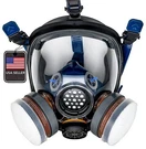In Stock PD100 Full Face Gas Mask Respirator Astm Dual Activated Charcoal Filter. Fixed Price $99.97.