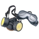 Leeko Industrial Chemical Gas Anti-dust Respirator Mask Goggles Set, Black. Fixed Price $33.99.