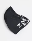 Adidas Originals Cloth Face Cover 3 Pack X-small/small Black (non-medical). Fixed Price $13.50.