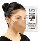 Accumed Bnx KN95 Face Mask Made In 1 Count (pack Of 20), 20-PACK Tan (medium). Fixed Price $32.19.