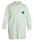 Quantity 10 Dupont Tyvek 400 Disposable Lab Coat, Xl, Snap Front, Open Wrist. Fixed Price $59.99.