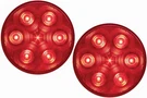 Optronics 2 Pack 4" Red Led 7 Diode Stop Turn Tail Light PL-3 Connection STL13RB. Fixed Price $19.99.