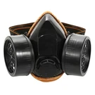 Dual Filter Cartridge Respirator Mask With Goggles. Fixed Price $38.00.