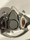 Half Face Respirator Mask Dual Cartridge Reusable Paint Dust Safety. Fixed Price $14.99.