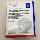 Honeywell N95 Face Mask Niosh Approved N-95 Model Sanding Insulation 20 Pack. Fixed Price $18.20.