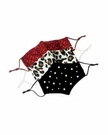Lele Sadoughi Garnet Face Mask Set Of 3 Leopard Lace Pearl $40 New. Fixed Price $17.99.