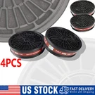 Replaceable Cartridges Set Dual Respirator Filters Full Face Masks 80MM. Fixed Price $15.99.