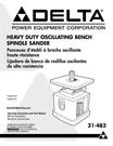 Delta 31-483 Heavy Duty Oscillating Bench Spindle Sander Instruction Manual. Fixed Price $20.24.