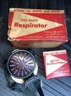 Ao Sure Guard Wwi R-2090 Respirator W/ R90 Filters Nos Vtg Mask With Strap. Fixed Price $25.00.