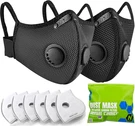 Silver And Black Upgrade Plus Dust Mask, Reusable Respirator Face With 6. Fixed Price $57.97.