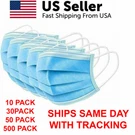 10/20/50 Face Mask Mouth Cover Surgical Medical Dental Disposable 3-PLY Earloop. Fixed Price $1440.89.