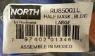 Large Honeywell North RU85001L Half Mask Respirator, Silicone, Blue "sealed". Fixed Price $34.81.