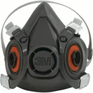 Lot Of Three 3M 6200/07025 Half Facepiece Respirator Masks, Size Medium. Fixed Price $42.00.