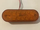 Optronics 12 Led 6" Oval Amber Cover Yellow Light Park Rear Turn Amp Plug Hyper. Fixed Price $5.95.