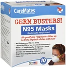 Caremates Germ Busters! N95 Masks 10 Ea. Fixed Price $26.51.