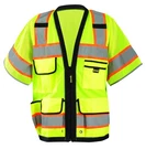 Occunomix LUX-HDS2T3-YXL Heavy Duty Solid/mesh Two-tone Surveyor Vest With Zi.... Fixed Price $62.22.