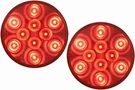 Optronics 2 Pack 4" Round Red Led 10 Diode Stop Turn Tail Light PL-3 Connection. Fixed Price $23.99.