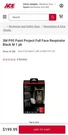 3M P95 Paint Project Full Face Respirator Black 1 Pk. Fixed Price $130.00.