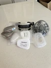 Full Face Respirator Mask Kit W/ Filters, Safety Goggles & Cotton New. Fixed Price $54.99.