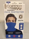 Copper Face Protector Youth 8+ Blue One Size Fits Most (brand New). Fixed Price $7.95.