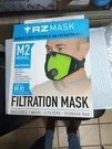 Rz Mesh Reusable Mask Large Green 2 Filters + Storage Bag. Fixed Price $15.65.