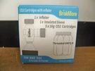 New Briskmore 5X16G CO2 Cartridges W/inflator For Bike Tire Schrader & Presta. Fixed Price $19.99.