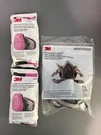 3M Half Face Mask Respirator Medium 6200 With 4 P100 Filter Cartridges 60921 New. Fixed Price $42.99.