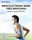 Aurora Hepa Filter Air Pump Mask. Fixed Price $35.50.