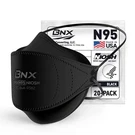 Bnx N95 Mask Niosh Certified Made In Usa 1 Count (pack Of 20), Black. Fixed Price $32.19.