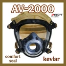 Scott AV2000 Full Face Respirator Mask Comfort Seal (cs) With Kevlar Scba (p)apr. Fixed Price $80.00.