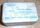 Rare Vintage Collectible Mine Safety Appliances Co. Dustfoe 66 Metal Box. Fixed Price $9.00.