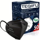 Teqifu 50PCS KN95 Face Mask Black Layer Cup 1 Count (pack Of 50),. Fixed Price $13.03.