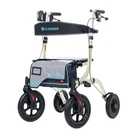 Elenker All-terrain Rollator Walker With Seat Outdoor Rolling Champagne. Fixed Price $161.49.